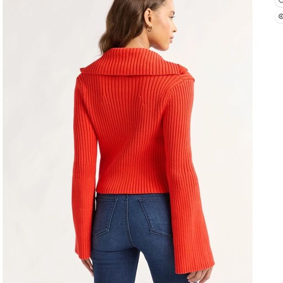 Sofia Women's Zippered Cardigan Sweater Sz XL - Picture 3 of 5